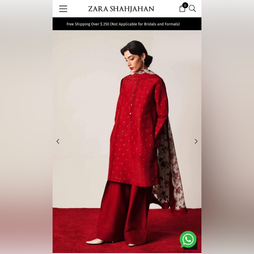 Pakistani branded silk Salwar Kameez